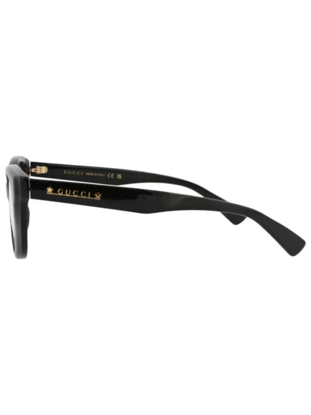 New Gucci Womens Cat Eye Black Black Transparent Fashion Designer Eyeglasses